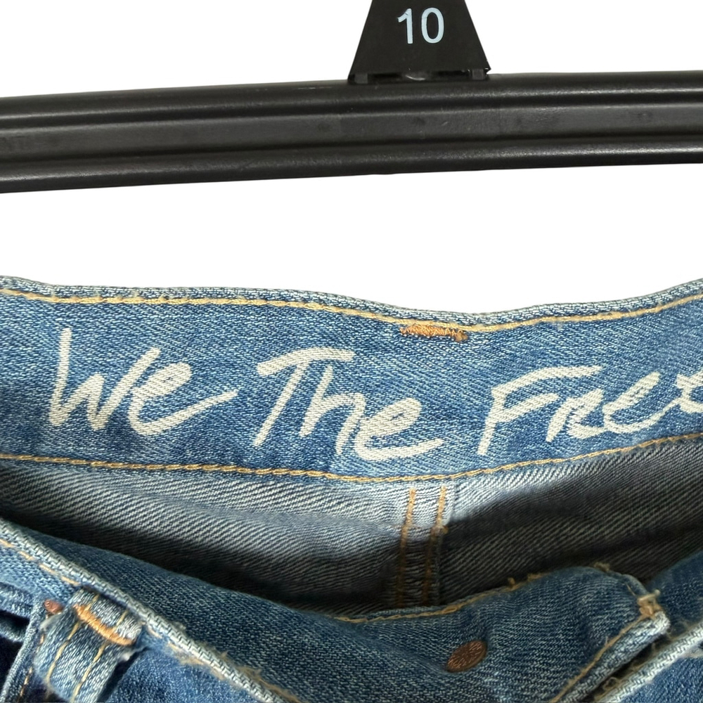 Free People We The Free Distressed High Rise Button Fly Jeans Cotton Size 25 - Picture 6 of 10